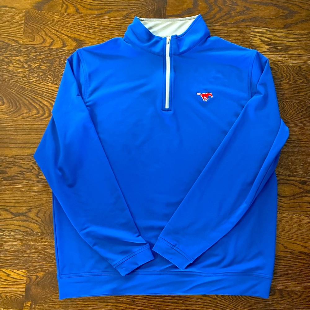 Peter Millar Quarter zip, SMU Mustangs